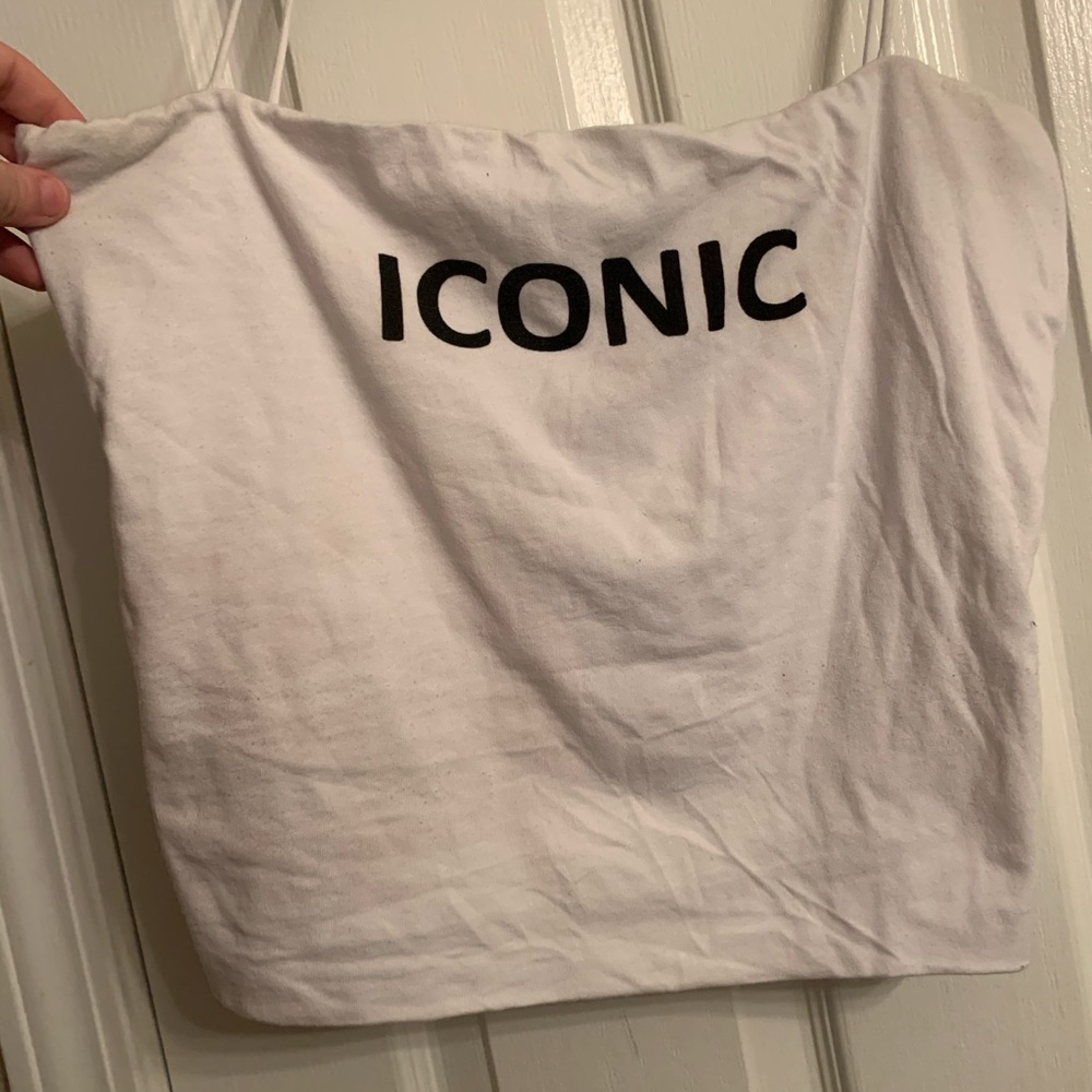 “ICONIC” Crop Top White Shirt